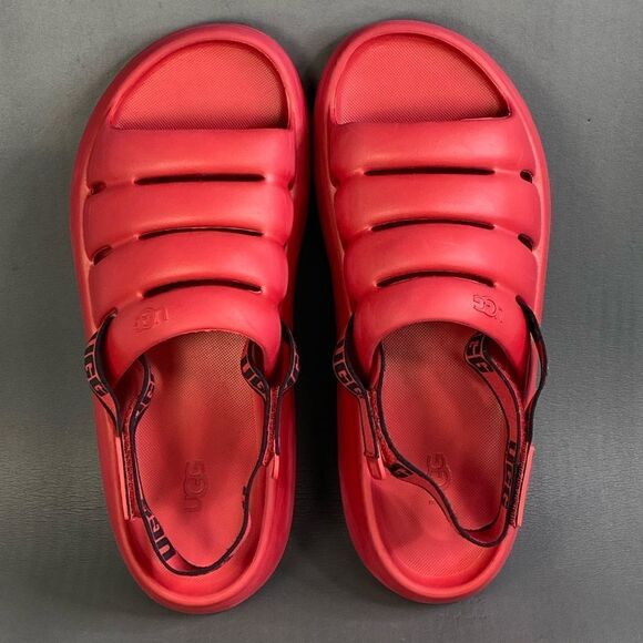 UGG Sport Men’s Yeah Slide Samba Red sandals size 11 - Picture 7 of 8